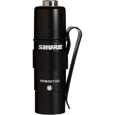 Shure UL4 UniPlex Cardioid Subminiature Lavalier Microphone with RPM400 Preamp XLR Connector Regular  Black image 3
