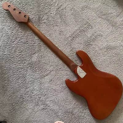Custom DIY Project 4 String Jazz Bass Style Alder Body, Roasted Maple Neck image 11