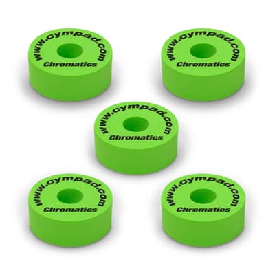 Cympad Chromatics Premium Foam Green Cymbal Felts 5 Pack CYM CS15/5-G image 1