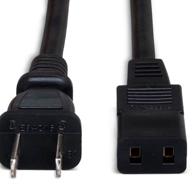 Hosa PWC-178 IEC C9 to NEMA 1-15P - 8' Power Cord image 2