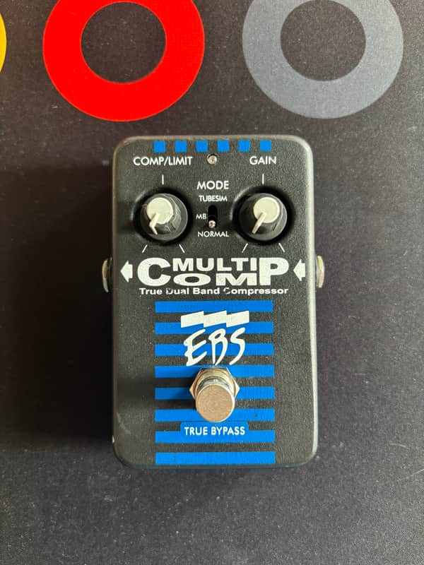 EBS MultiComp Studio Edition True Dual Band Compressor Pedal 2010s - Black/Blue image 1