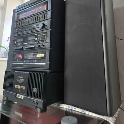 System Sharp 7700 Rare Vintage Set Cassette Deck+Tuner+CD+Amplifier+Sound Japan image 3