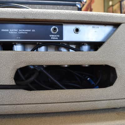 1962 Fender Bandmaster w/ 2x12 Cabinet Blond Pre-CBS image 7