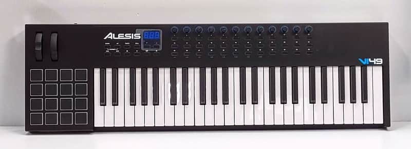 Alesis VI49 USB MIDI Keyboard / Pad Controller - Black image 1