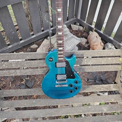 Gibson Les Paul Studio 2002 - Blue Teal Flip Flop image 2