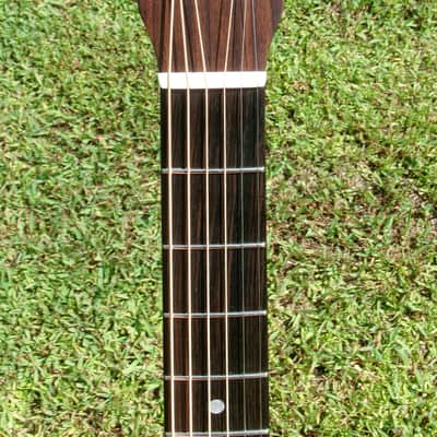 2023 Yairi DY-28 All Solid Guitar Natural+Deluxe Yairi hard case, Owner’s Card, Spec Card and a special Humidity-regulating sheet for guitar, truss rod key and a spare bridge pin image 8