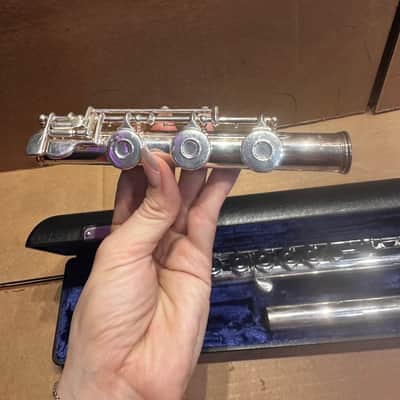 Gemeinhardt 3SB Intermediate Flute – Solid Silver – Elkhart, Indiana USA - Gold-Plated Lip Plate image 7