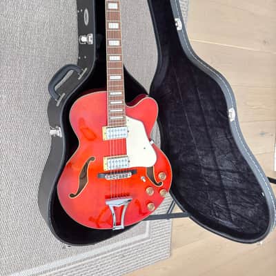 TV Jones upgraded Ibanez Artcore AF75D 2006 - Orange image 5
