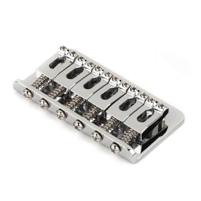 Fender Hardtail Strat Bridge Assembly (Import Models) Chrome image 1