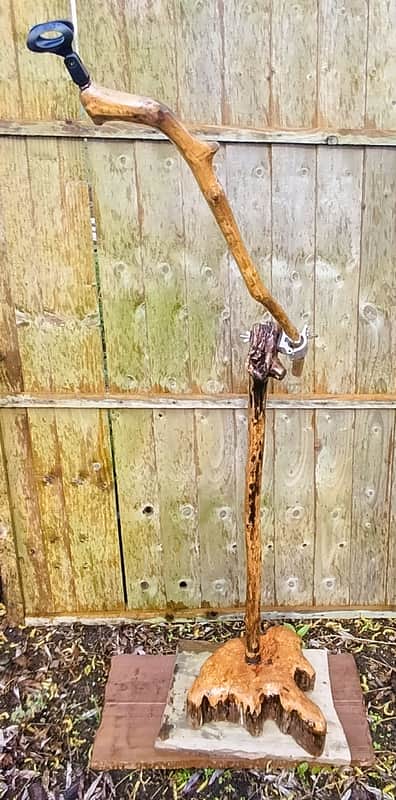 Hand Crafted, Forest Wood, (Possibly Enchanted) Microphone Stand image 1