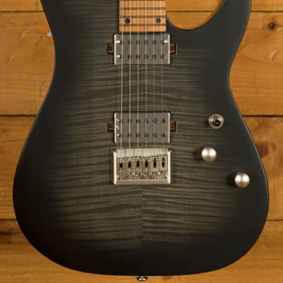 Schecter C-1 Standard Plus - Roasted Maple - Transparent Black Burst image 1