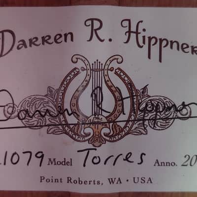 2021 Darren Hippner Torres Model 640mm Scale Maple Classical Guitar image 7
