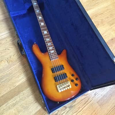 Early version Spector Euro 5 LX bass guitar flamed maple 5 string made in Czech Republic Make Offer! image 12