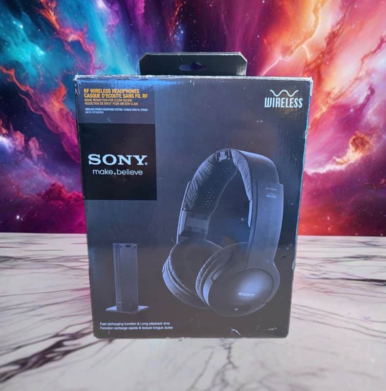 Brand New Sony MDR-RF985RK Over Ear Wireless Headphones Black For TV & Music image 1