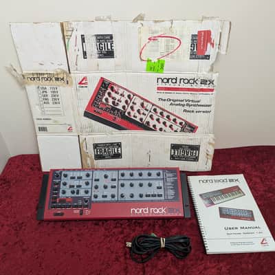 Nord 2X Rack 20-Voice Rackmount Desktop Virtual Analog Lead Synthesizer Synth 2003 - 2014 - Red