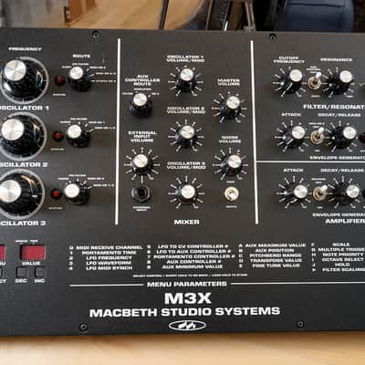Macbeth Studio Systems M3X Analog Synthesizer Midi image 2