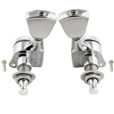 Brio 3x3 Locking Tuners 18:1 Ratio • Full Sealed Locking Machine Heads - Chrome image 2