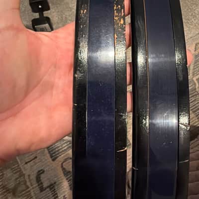Premier Pair 22” Bass Drum Hoops - 1 5/8” Wide x 3/8” Thick 70s image 2