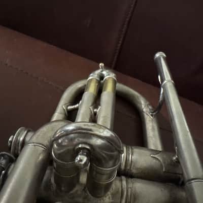 Pan American/Conn Model 58A Bb Cornet SN 135651 (Silver plated) image 9