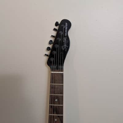 Squier FSR Affinity Telecaster HH 2020 - 2021 - Metallic Black - Black Hardware and Matching Headstock image 6
