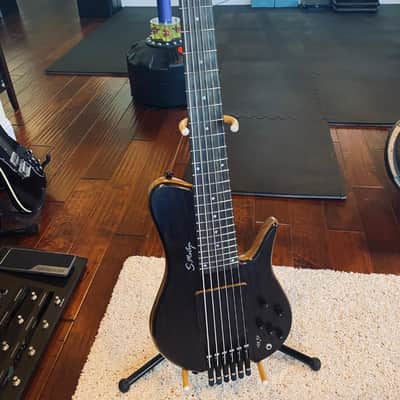 S. Martyn 32" Scale, 6-String Headless Bass Guitar 2010-2020 Natural image 3
