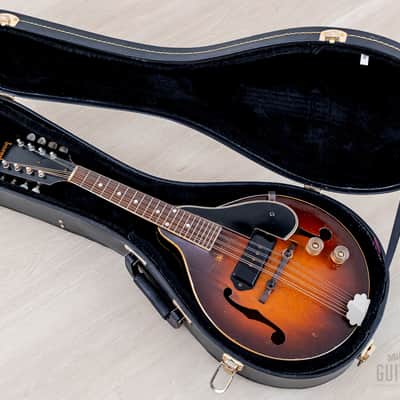 1948 Gibson EM-150 Vintage A-Style Electric Mandolin Sunburst w/ P-90, Case image 18