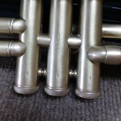 Professor Romeo Orsi Vintage c1950s Brushed Brass Professional Trumpet In Excellent Condition image 9