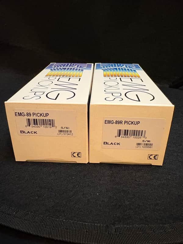 EMG 89 & 89R Active Pickup Set - Black Calibrated Bridge & Neck Pair (Open Box / Mint)