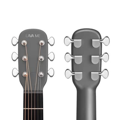 Lava Music L9220006 ME 4 Carbon Fiber 38” Acoustic / Electric Guitar With Gig Bag, Space Grey image 2