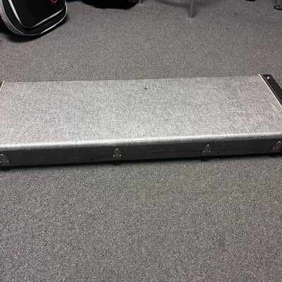 1970's Fender Mustang Hard Case Left Handed Gray w/Orange Musicmaster   GREAT CONDITION image 4