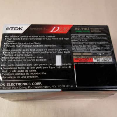 3 TDK D-120 D120 IEC Rare Type I Normal Hi Output NOS Sealed Cassette Tapes Cassette Tapes image 4