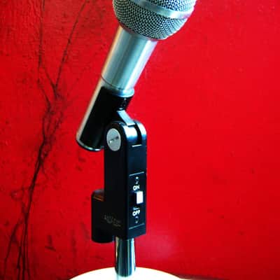 Vintage 1970's Astatic 850-S dynamic cardioid microphone Satin Chrome w cable Low Z Shure 545S PROP image 2
