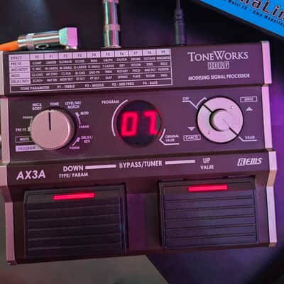 Korg Toneworks AX3A Acoustic Guitar Modeling Signal Processor 2000s - Black image 1
