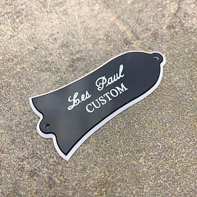 Les Paul Custom Truss Rod Cover 2ply Black No.805