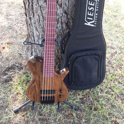 Kiesel Zeus Bass, 5 string ZB5 model , 2018 , exotic wood build, Outstanding condition & tone image 3