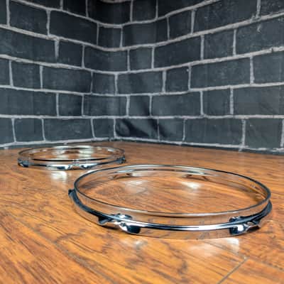 Yamaha 12" Triple‑Flanged Hoops – 1.6mm • Early 90s • Made in England • 6‑Lug • Classic Yamaha Fit • Light Wear image 7