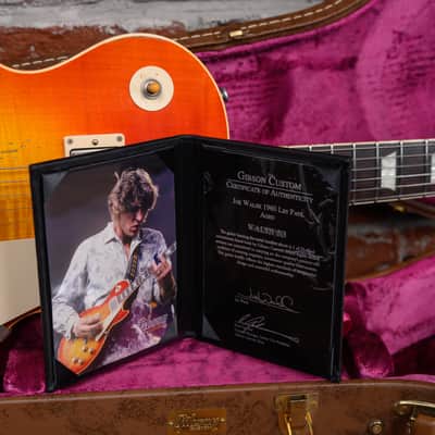 Gibson Custom Shop Limited Edition Joe Walsh 1960 Les Paul Standard Murphy Aged #13 of 75 Flame Maple Top Tangerine Burst 2013 w/OHSC image 13