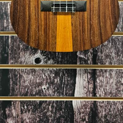 *INTERMITTENT* KALA KA-TK-B-CE - Teak Tri-Top Baritone Ukulele w/ Cutaway & EQ image 2