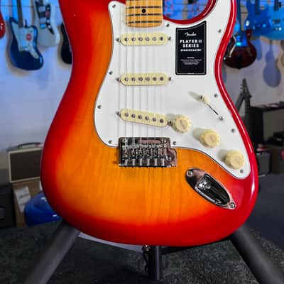 Fender Player II Stratocaster Electric Guitar - Aged Cherry Burst with Maple Fingerboard Auth Deal Free Ship! 678 FREE PLEK! image 2
