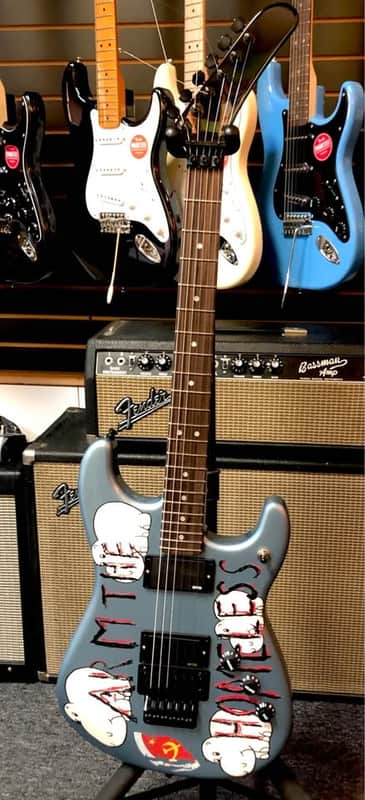 Fender Fender Tom Morello's "Arm The Homeless" Electric Guitar 2026 - ice blue metallic image 1