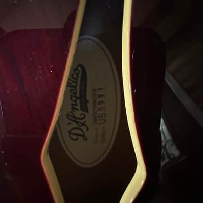 D'Angelico Premier DC Semi-Hollow Double Cutaway with Stop-Bar Tailpiece 2024 - Present - Burnt Red? image 4