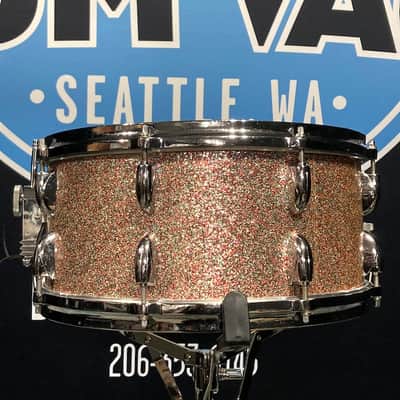 Gretsch 1950s Peacock Sparkle 14"x6.5" Snare Drum. Stunning!! image 10