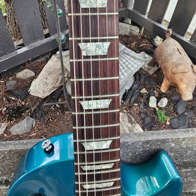 Gibson Les Paul Studio 2002 - Blue Teal Flip Flop image 9
