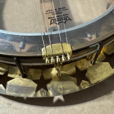 Vintage La Scala Grande Tenor Banjo w/ Original Case Ornate Inlays image 22