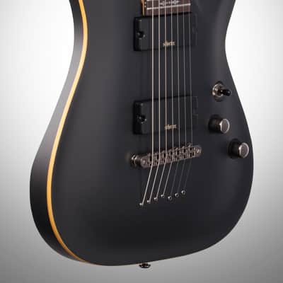 Schecter Demon 7 Electric Guitar, 7-String, Aged Black Satin image 3