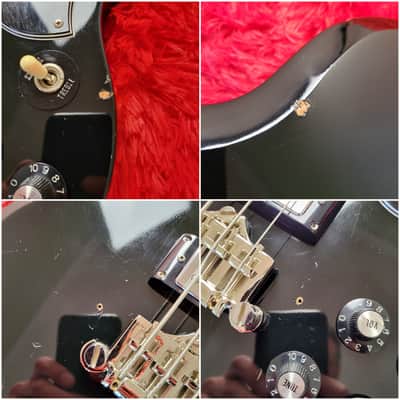 Burny REB-65 Short Scale Set Neck (Gibson EB-3 Model) 1990 - Black - Made In Japan MIJ image 19