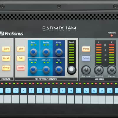 PreSonus EarMix 16M Personal Monitor Mixer Black image 1