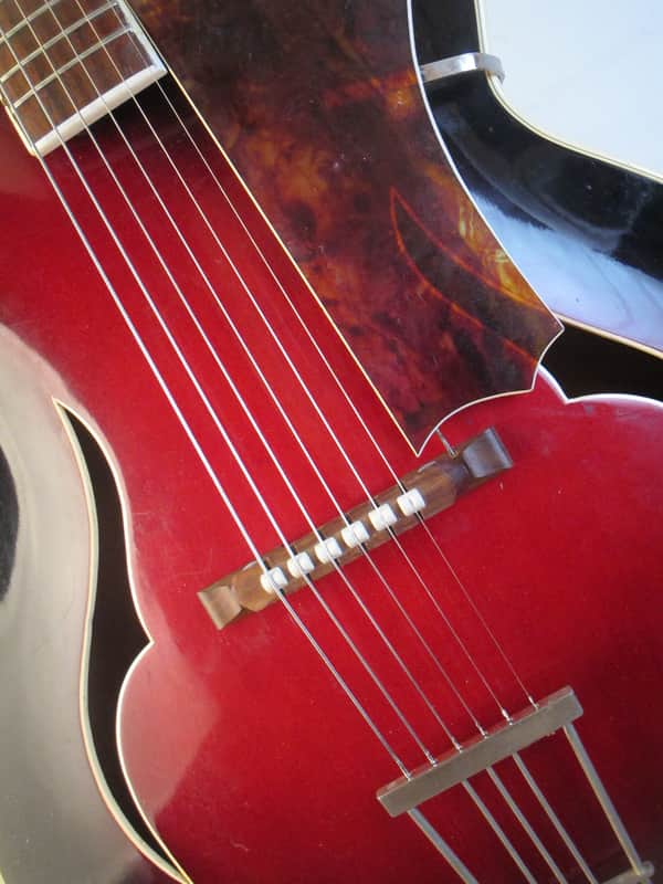 Isana "Elvis Model" 1958 Redburst, built by Josef Sandner. Archtop image 1