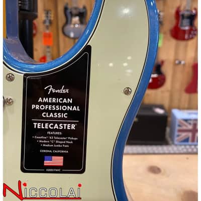 Fender American Professional Classic Telecaster, Maple Fingerboard, Faded Lake Placid Blue image 4