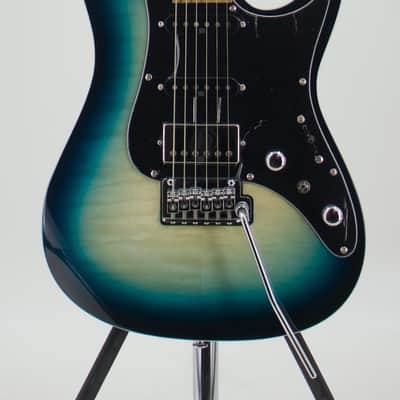Used Ibanez Premium AZ24P1QM Deep Ocean Blonde Electric Guitar w/Gig Bag – Very Good Condition image 2